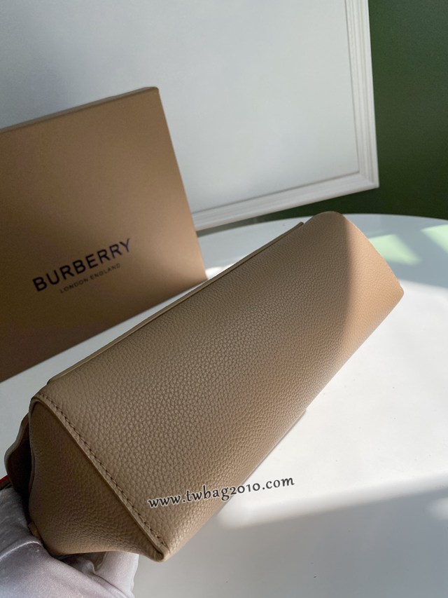 Burberry專門店新款粒紋皮革斜背包 巴寶莉網紋背帶肩背斜挎女包 yxb1050